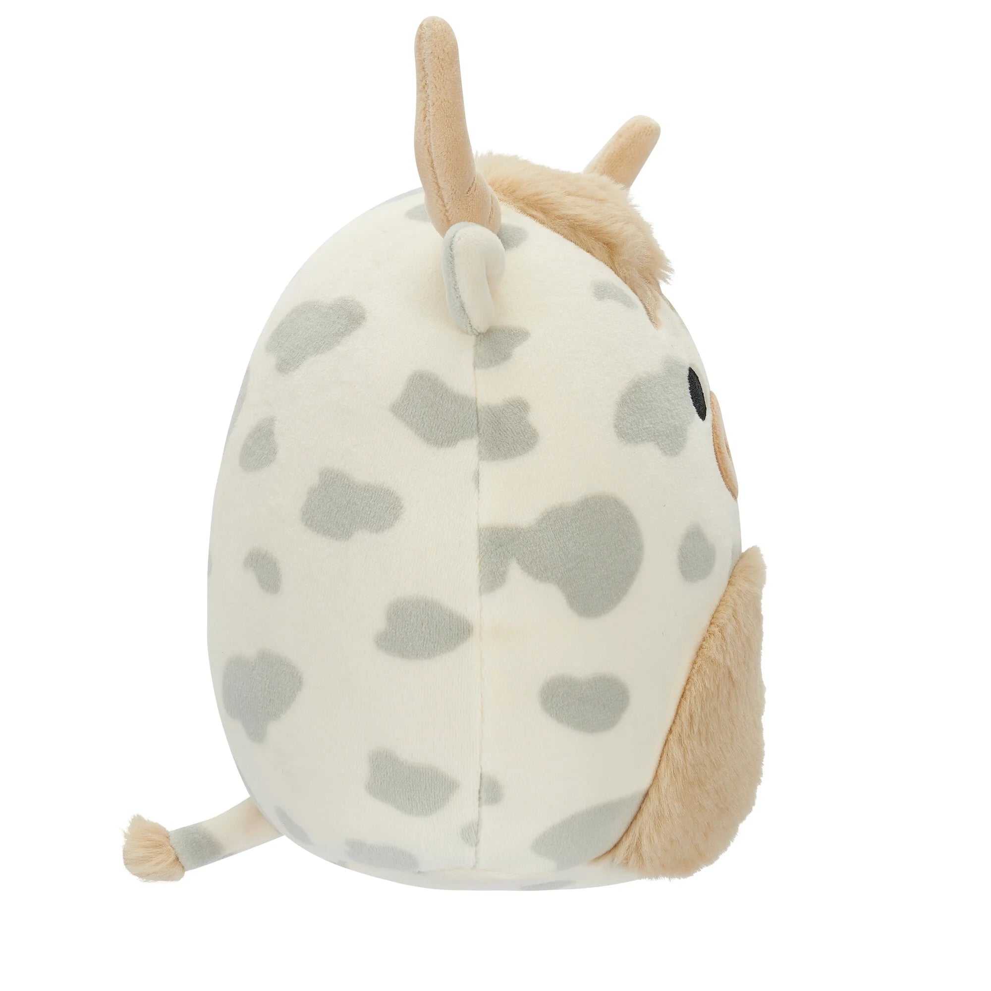 Cuddly 7.5 Inch Spotted Highland Cow Plush Toy - Ultra Soft for Kids