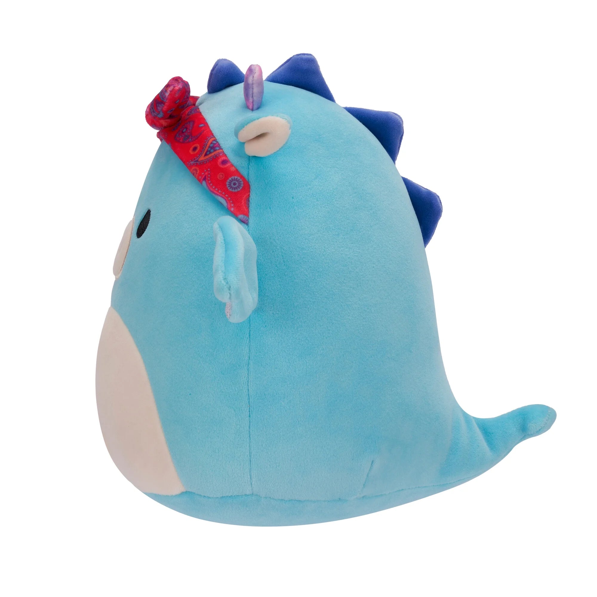 Original 7.5 Inch Tatiana the Teal Dragon with Red Bandana - Child'S Ultra Soft Plush Toy